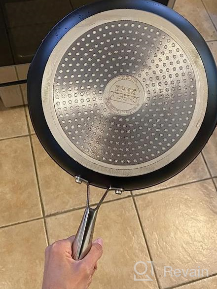 img 1 attached to 12-Inch Nonstick Frying Pan: Durable Aluminum Skillet With Stainless Steel Handle For Induction, Gas, And Electric Stove Tops - Oven Safe For Enhanced Cooking - By CHEFLY review by Michael Bryan