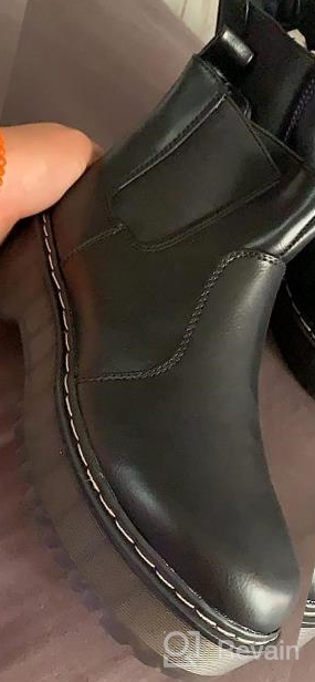 img 1 attached to Stylish Women'S Platform Chelsea Ankle Boots With Elastic Slip-On Design - Perfect Fashionable Booties For All Occasions review by Kristen Smith