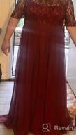 img 1 attached to Women Plus Size Chiffon Evening Dresses Long Prom Bridesmaid Gown review by Len Chandler
