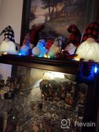 img 1 attached to HAUMENLY Swedish Christmas Gnome Lights, Scandinavian Tomte With Legs, 6 Hours Timer, Holiday Home Party Decoration (A) - Pack Of 2 review by Edward Mcnamara