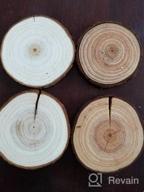 img 1 attached to 30 Unfinished Natural Wood Slices Circle Kit For DIY Rustic Wedding Decorations & Christmas Ornaments review by James Oconnor