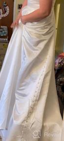 img 5 attached to A-Line Bridal Gowns: Satin V-Neck Backless Lace Dresses For Beach And Boho Weddings