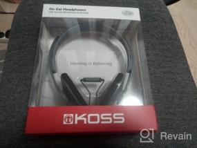 img 7 attached to 🎧 Koss KPH30iK On-Ear Headphones with In-Line Microphone, Touch Remote Control, D-Profile Design | Dark Grey and Black | Wired 3.5mm Plug