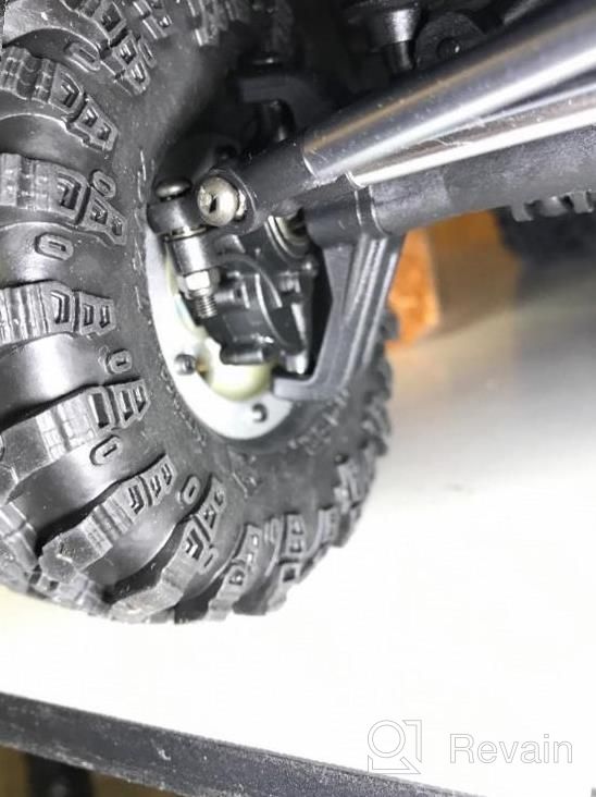 img 1 attached to Black 1.9 Inch Tyre Set With Beadlock Wheel Rim And Rubber Tires For Axial SCX10 90046 1/10 RC Crawler - Set Of 4 review by Alexis Bishop