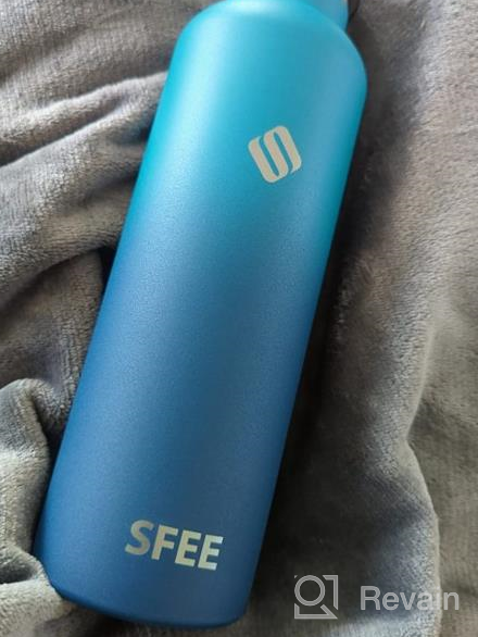 img 1 attached to Sfee Insulated Water Bottle With Straw Lids, 25Oz Stainless Steel Water Bottles Double Wall Vacuum Metal Water Bottle Kids Leakproof Sport Water Bottle For Outdoor, Fitness, Gym+Cleaning Brush(BDblue) review by Dennis Brinson