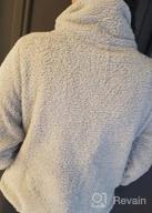 img 1 attached to Women'S Half Zip Sherpa Pullover Fleece Sweatshirt With Pockets review by Carl Mayes
