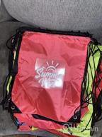 img 1 attached to 48 Pack Drawstring Bags - Perfect Bulk Bundle For School & Gym! review by Derick Carpenter