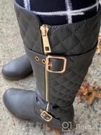 img 1 attached to Women'S Quilted Knee-High Fashion Boots By GLOBALWIN - Stylish & Comfortable! review by Mark Green