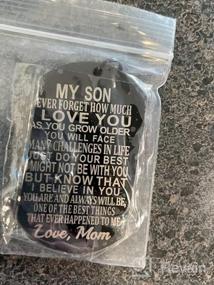 img 5 attached to Never Forget Mother to Son: Inspirational Gift for Birthday and Graduation - Keychain for Teen Boy