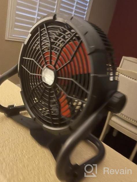 img 1 attached to Stay Cool Anytime, Anywhere: TDLOL Outdoor Fan With Light And 15 Hour Battery Life review by Ryan Eastman