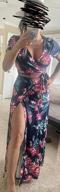 img 1 attached to Women'S Summer Floral Print Maxi Dress - Deep V Neckline Split Design review by Zachary Cha