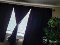 img 1 attached to Transform Your Room With DWCN Grey Blackout Curtains - Insulated, Private, Energy-Saving Window Drapes, 52 X 63 Inches, Set Of 2. Perfect For Living Rooms & Bedrooms. review by Fred Boals