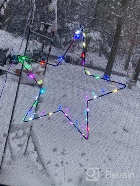 img 1 attached to Get Festive With Our 3-Pack Battery-Operated LED Star Christmas Window Lights: 8 Modes, Timer, Waterproof And Perfect For Indoor And Outdoor Decoration! review by Matt Mix