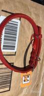img 1 attached to Red Rolled Leather Dog Collar For Small To Large Dogs - 9''-11'', BRONZEDOG review by Rob Jimenez