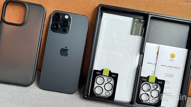 img 1 attached to Humixx 5-In-1 IPhone 14 Pro Max Case With Full Body Shockproof Protection And 4 Extra Protectors - Black review by Richard Gaines