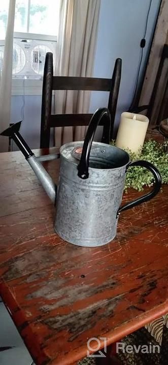 img 1 attached to 1 Gallon Galvanized Steel Watering Can With Removable Spout - Ideal For Indoor And Outdoor Plants review by Kimberly Allen