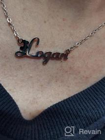 img 7 attached to Customizable Stainless Steel Jewelry: Aoloshow 🔧 Personalized Name Necklace Bracelet for Any Names