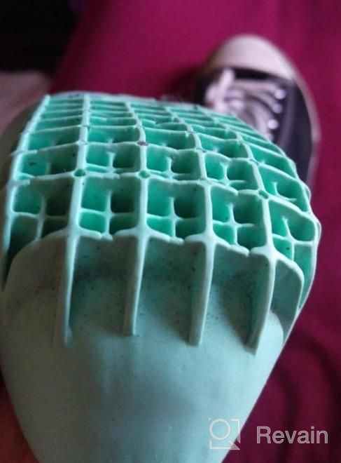 img 1 attached to Heel Pain Relief With Tuli'S Heavy Duty Heel Cups: Cushioned Inserts For Shock Absorption, Plantar Fasciitis, And Sever'S Disease In Green (Small), Made In The USA - 1 Pair review by Michael Reese