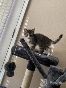 img 5 attached to 67.7In BEWISHOME Multi-Level Cat Tower: Luxurious Plush Perches, Tall Condo & Scratching Posts For Indoor Cats - MMJ54H