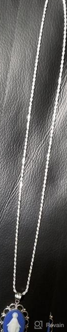 img 1 attached to 925 Sterling Silver KISPER Diamond Cut Rope Chain Necklace - Dainty, Thin Jewelry For Women & Men With Lobster Clasp - Made In Italy review by Don Kishore