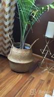img 1 attached to Small Seagrass Belly Basket By BlueMake - Perfect For Storage, Plant Pot, Laundry, Picnic & Grocery! review by Charles Alvey