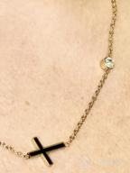 img 1 attached to 18K Gold Cross Necklace For Women - HAWSON Imitation Pearls Pendant, Layered Choker & Delicate Charm Gifts review by Jennifer Romero