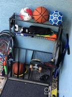 img 1 attached to Mythinglogic Garage Storage System With Baskets And Hooks - Ideal Sports Equipment Organizer And Garage Ball Storage For Indoor/Outdoor Use review by Chris Sweeton