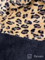 img 1 attached to Leopard Print Fleece Half Zip Pullover Sweater For Women - Warm And Cozy Patchwork Sweatershirt With Long Sleeves review by Megan White