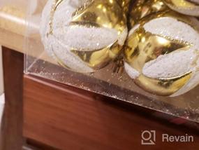 img 8 attached to 76Ct Небьющийся набор украшений для рождественской елки - бирюзовые и золотые украшения с многоразовыми подарочными коробками, различные размеры для рождественской елки
