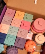 img 1 attached to 🧩 Dreampark Montessori Building Blocks Teething Toys - Baby Toys 0-6 Months - 3-in-1 Infant Toys for 6-12 Months and Babies 12-18 Months review by Emmanuel Pictorial