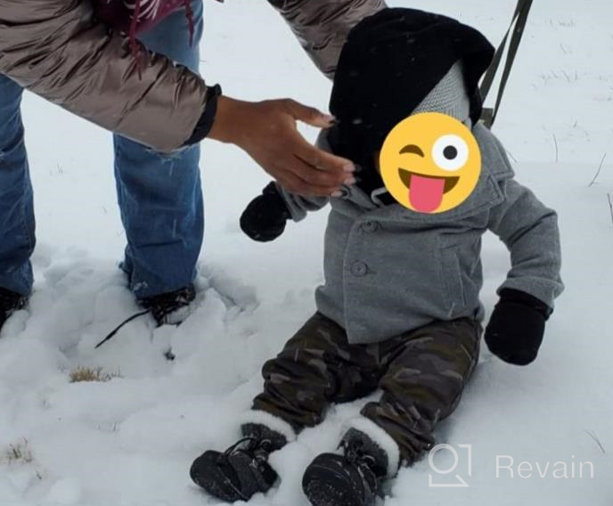 img 1 attached to 👞 Winter Infant Anti Slip Prewalker Shoes and Boots for Boys: Stay Cozy and Safe! review by Robert Castro