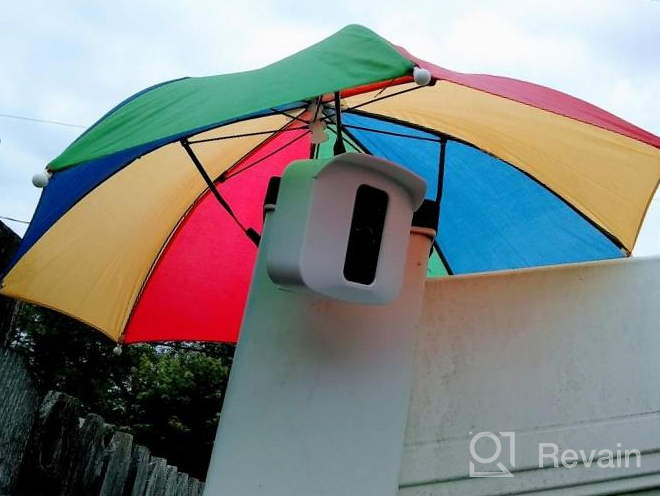 img 1 attached to Umbrella Hat - Colorful Party Hats - 20 Inch, Hands Free, Funny Rainbow Colorful Beach Party Hats review by Chris Morales