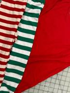 img 1 attached to 100% Cotton Family Feel Striped Christmas Pajamas 🎄 Set for Boys and Girls - 2 Piece PJ Set review by Roy Ramos