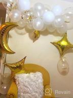 img 1 attached to Twinkle Twinkle Little Star Balloon Garland Set: White And Gold Moon And Star Balloons, Confetti Balloons For Baby Shower And Party Decorations review by Anthony Boylan