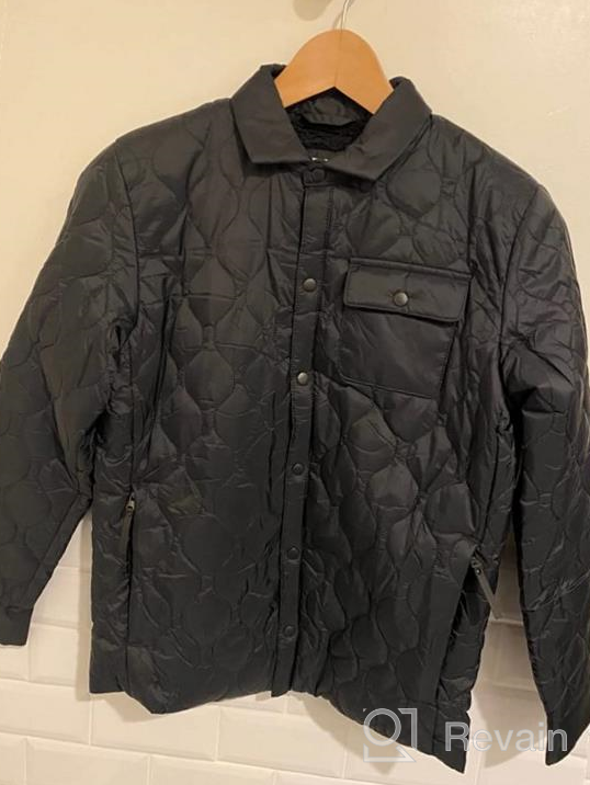 img 1 attached to 🧥 Quilted Shirt Jacket for Boys with Sherpa Lining - Amazon Essentials review by Kyle Mack