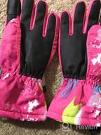 img 1 attached to Waterproof PU Touch Screen Winter Gloves for Boys, Girls, Men, Women - Momoon Ski Gloves review by Hassan Barrera