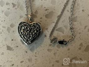 img 6 attached to Personalized 925 Sterling Silver Rose Heart Locket: Keep Your Loved Ones Close with a Customized Photo Inside