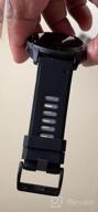 img 1 attached to NotoCity Silicone Sport Watch Band Compatible With Fenix 6X, 5X/5X Plus, 7X, 3/3 HR, Tactix Delta PX & D2 Charlie Smartwatches - Black-Grey review by Kevin Vanlaere