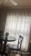 img 1 attached to Yellow Sheer Grommet Window Curtains 84 Inches Length Diamond Embroidered 2 Panels Living Room Bedroom Top Finel review by Linda Rodgers