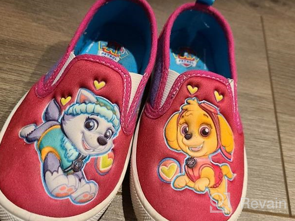 img 1 attached to Paw Patrol Toddler Shoes: Slip On Sneakers featuring Chase, Marshall, and Rubble, Sizes 5-11 review by Jonathan Sriubas