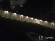 img 1 attached to 4 Pack OTHWAY Solar Fence Post Lights - Decorative Wall Mount Deck Lighting, White review by Victor Ewing