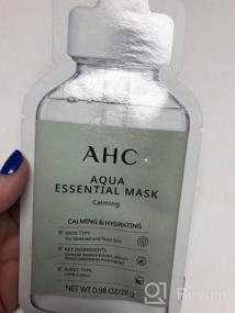 img 5 attached to AHC Маска для лица Aqua Essentials Увлажняющая и успокаивающая для уставшей и уставшей кожи Успокаивающая Лист из 100% хлопка, 5 шт. (1 шт. в упаковке)