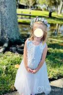 img 1 attached to Big Girls Lace Bridesmaid Dress Flower Kid Wedding Ball Gown Toddler Princess Pageant Evening Dresses review by Ben Rodriguez