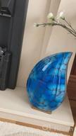 img 1 attached to Starry Sky Teardrop Urns: Elegant Funeral Urns For Ashes - Engraved Aluminum For Adults - Stunning Display Burial At Home Or Columbarium Niche review by Maggie Woods