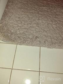 img 6 attached to ROSMARUS Grey Shaggy Bath Rug - Non-Slip, Soft And Absorbent Mat For Luxurious Bathroom Experience