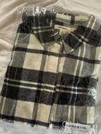 img 1 attached to Stay Cosy And Stylish With Goodthreads Women'S Relaxed-Fit Flannel Shirt Dress review by Ryan Richards