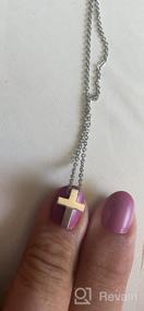 img 6 attached to Xianli Wang Small Stainless Steel Cross Pendant Necklace - Elegant and Minimalist Jewelry for Women