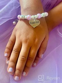 img 8 attached to Цветочная браслет-браслет для девочки - украшение в подарок девочке-цветочнице для лучшей оптимизации поисковых систем