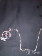 img 1 attached to Engravable Classic Speidel Pocket Watch With 14" Chain, Seconds Hand, Day/Date Sub-Dials And Custom Engraving Options review by Jarrett Love