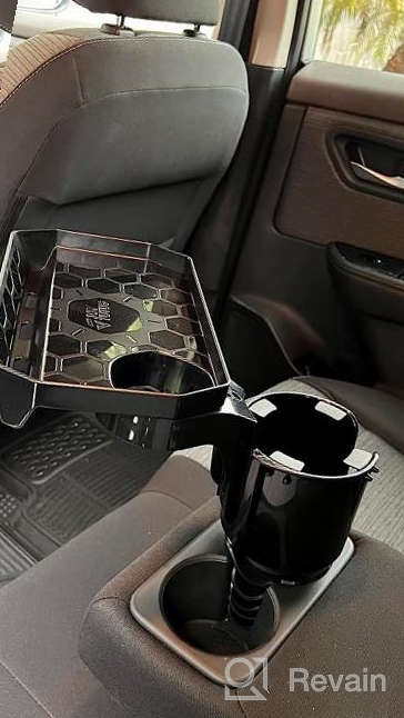 img 1 attached to Enhance Your Car'S Convenience With JoyTutus Cup Holder Expander: 360° Rotation & Large Capacity For 18-40 Oz Cups review by Leandro Gray